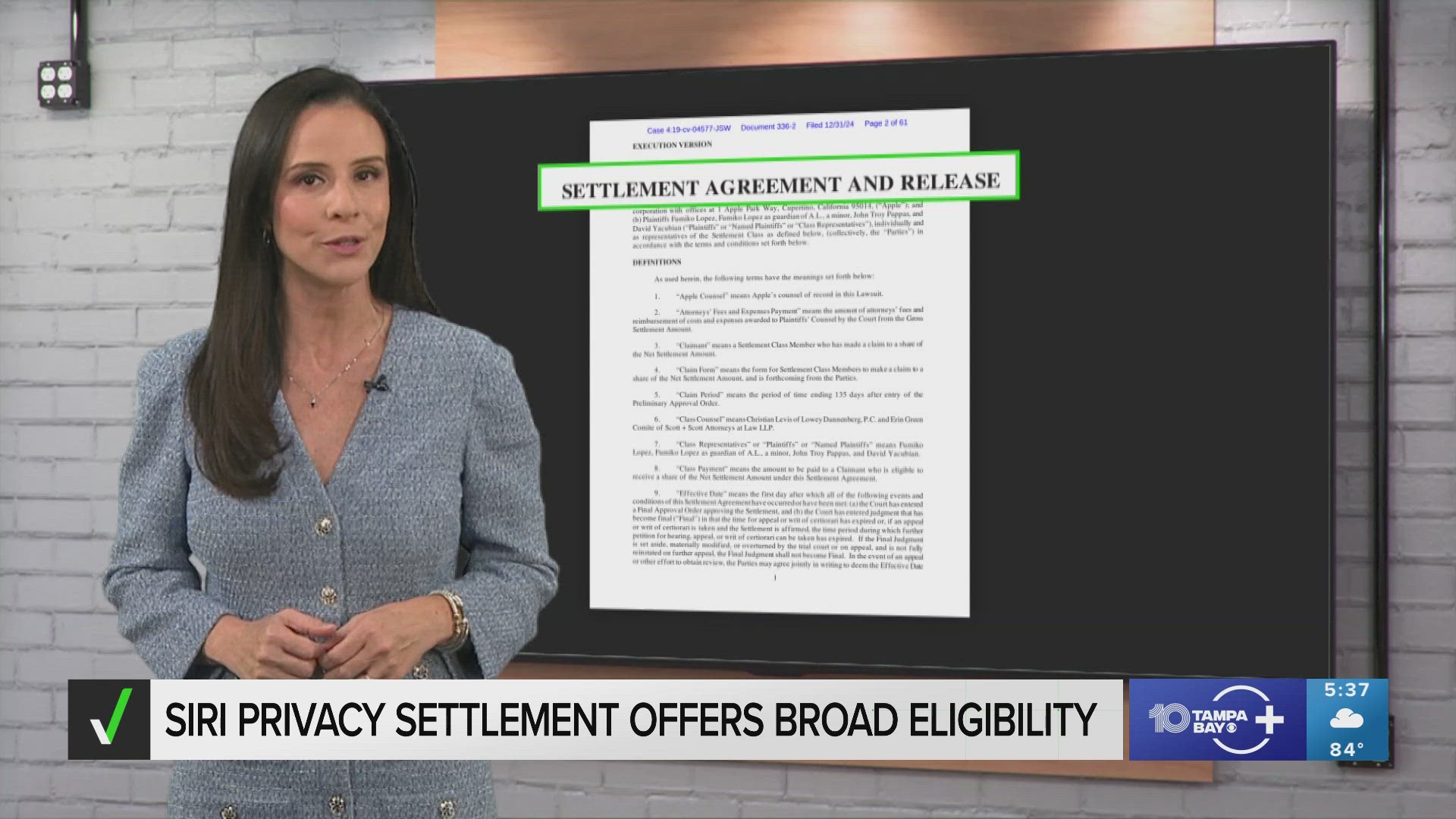 Apple Inc. will pay $95 million to settle a lawsuit over allegations the company collected and shared private information overheard in accidental Siri activations.