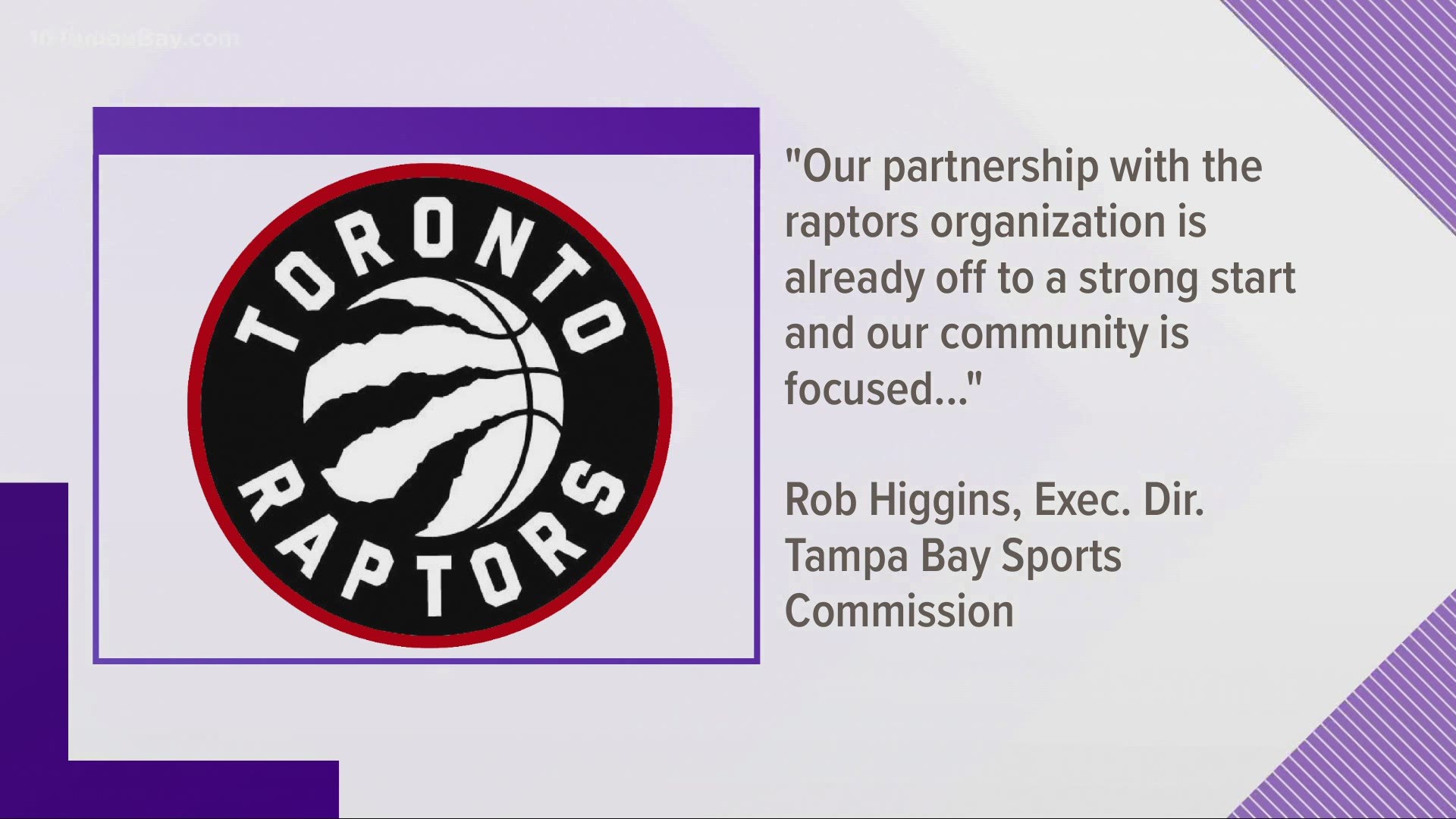 Toronto Raptors will play in Tampa due to Canada's COVID rules | cbs8.com