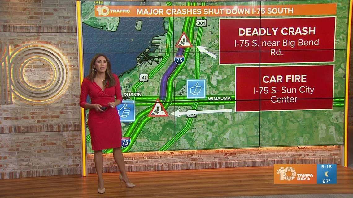Deadly crash shuts down southbound lanes of I-75 in Hillsborough County ...