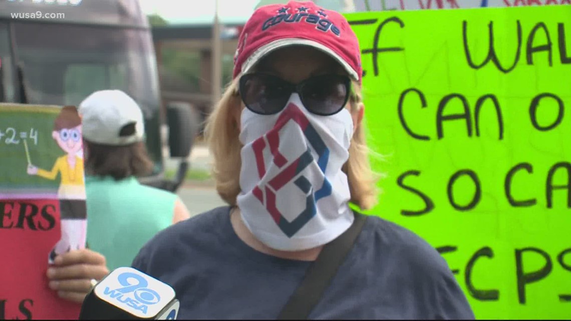 Northern Virginia parents protest local districts’ decisions to keep ...