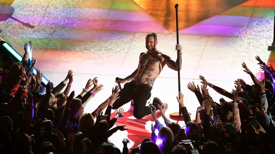 Adam Levine's Nipples at Super Bowl Spark Complaints About Gender