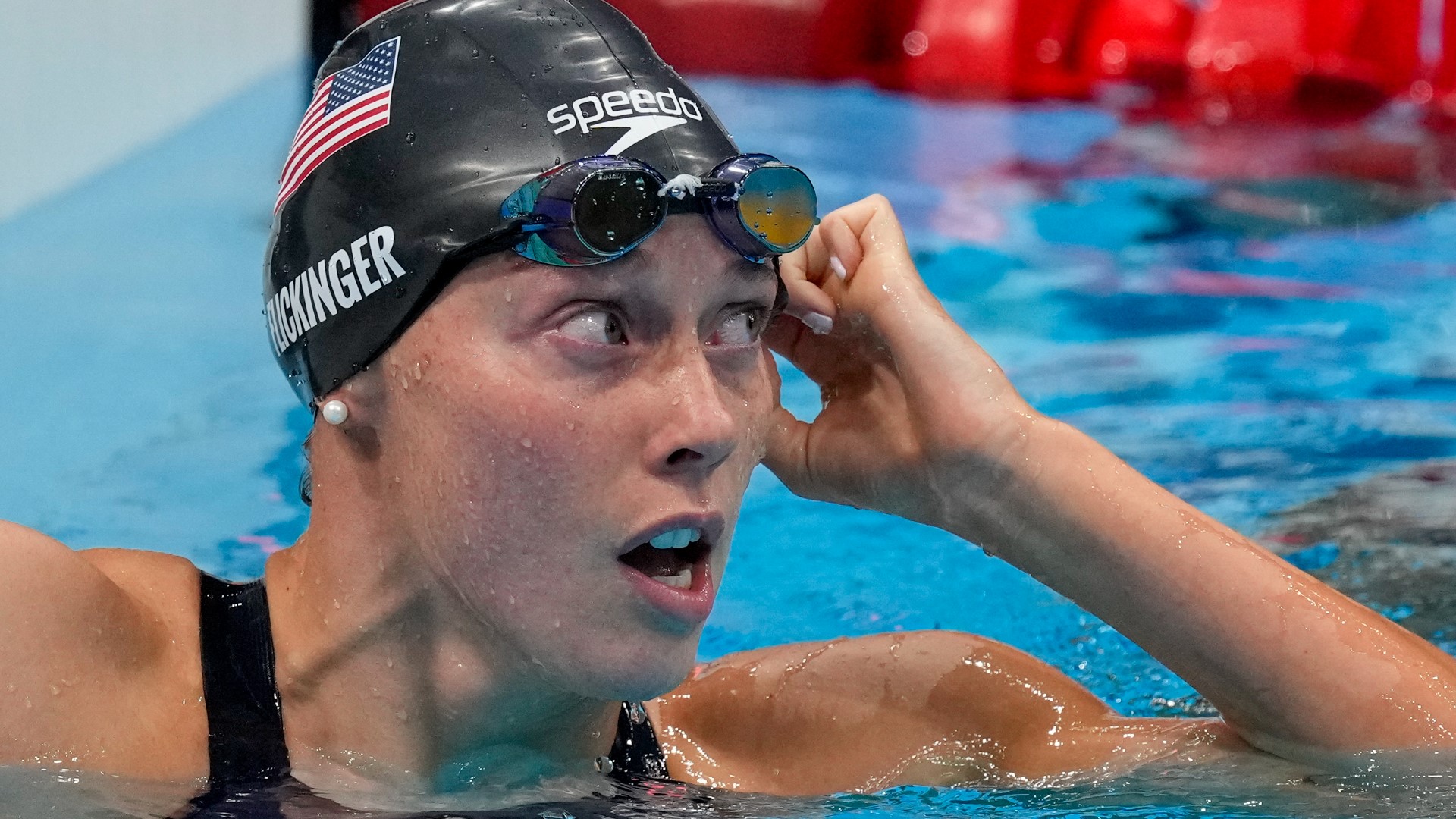Olympics swimming feature two swimmers